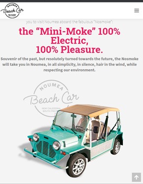 Nouméa Beach Car - Site web